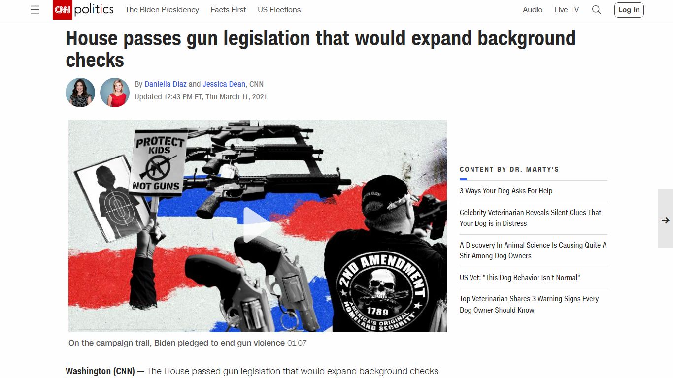 House passes gun legislation that would expand background checks